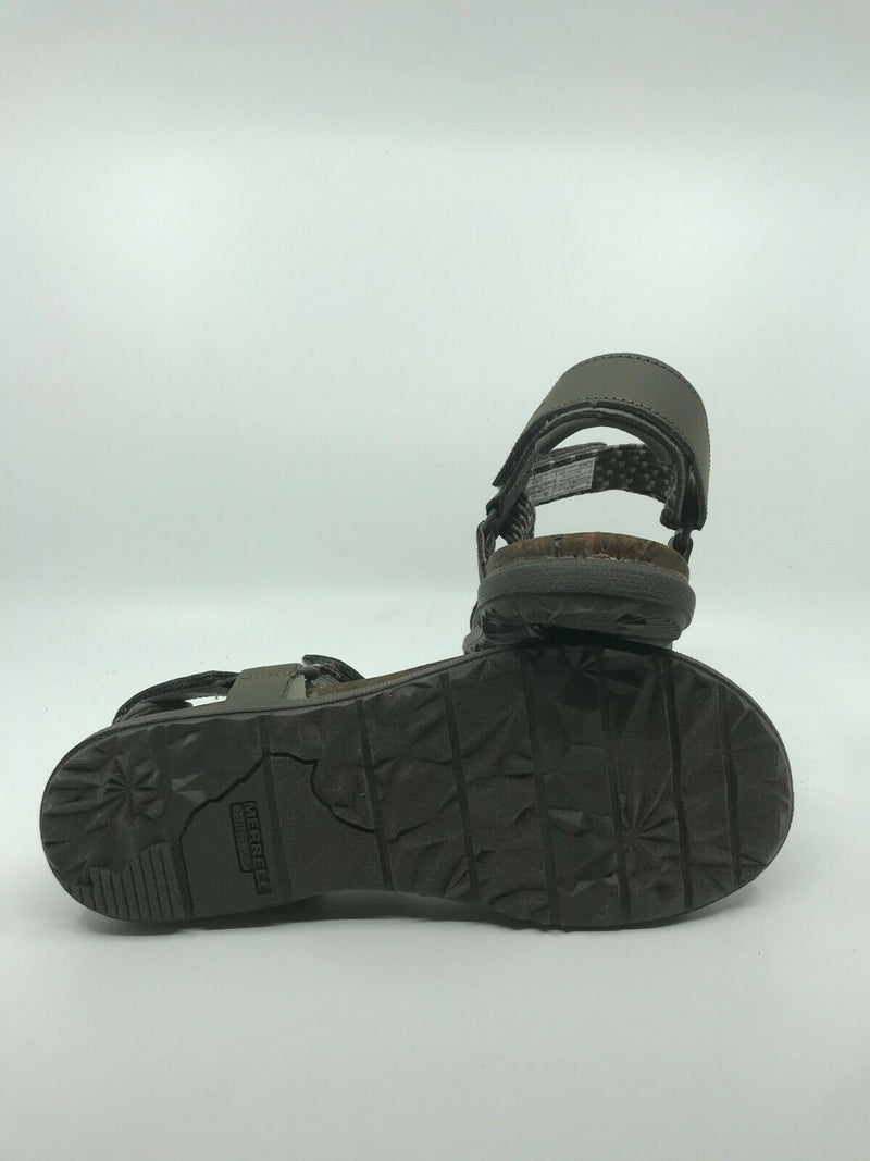 MERRELL WOMEN AROUND TOWN SUNVUE WOVEN THONG SANDAL BOULDER SIZE 8 FREE SHIPPING