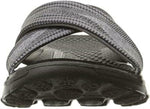 SKECHERS WOMEN PERFORMANCE GO WALK MELLOW FLIP FLOP SANDAL FLAT sz 7 BLACK 14252