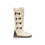 MUK LUKS WOMEN'S FELICITY KNITTED FAUX FUR WINTER BOOT sz 12 OATMEAL 16551 116