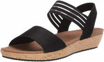 SKECHERS WOMEN'S BRIE LO'PROFILE COMFORT LUXE FOAM SPORT SANDALS 10 BLACK 32825