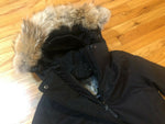 NEW NOBIS WOMENS Merideth DOWN PARKA JACKET BLACK JACKET WATERPROOF FUR HOOD