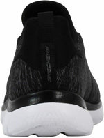 SKECHERS WOMENS SUMMITS QUICK GETAWAY MEMORY FOAM SNEAKER 11 BLACK/WHITE 12983