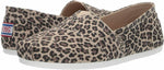 SKECHERS WOMEN'S BOBS PLUSH HOT SPOTTED BALLET LAT SHOES 11 W LEOPARD 33417W