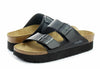 BIRKENSTOCK ARIZONA PLATFORM SANDAL BIRKO FLOR BLACK PAPILLIO sz 36 1013577