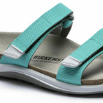 BIRKENSTOCK SAHARA CC SANDAL BIRKO FLOR FUTURA PURPLE AQUA WOMENS SANDAL SPORT