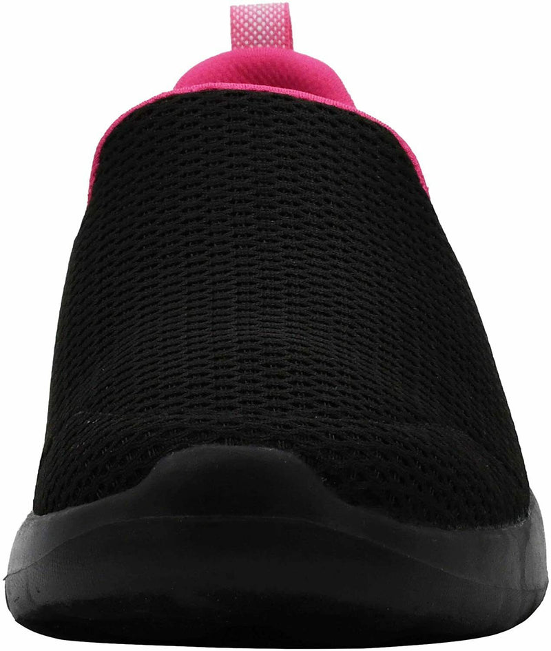 SKECHERS WOMENS PERFORMANCE GO WALK JOY SLIP ON SNEAKER 10 W BLACK PINK 15600W