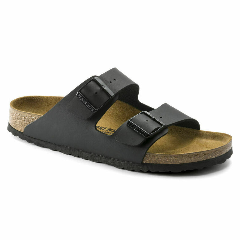 NEW BIRKENSTOCK MENS ARIZONA REGULAR WIDTH SANDAL BLACK BIRKO FLOR 51791