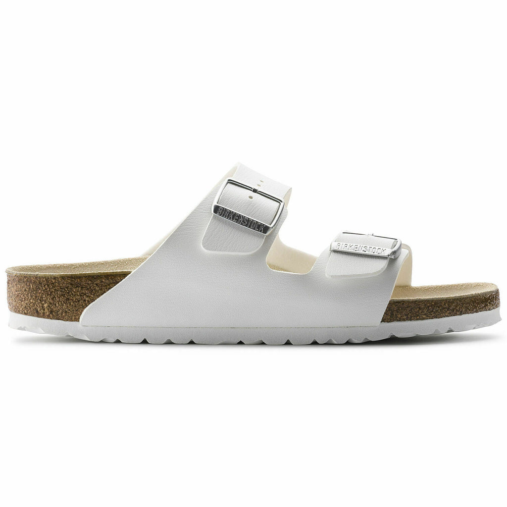 BIRKENSTOCK MEN ARIZONA REGULAR WIDTH SANDAL WHITE BIRKO FLOR 51731 FREE SHIP