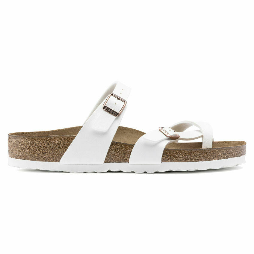 BIRKENSTOCK MAYARI SANDALS WOMEN WHITE BIRKO FLOR STRAPS 1014190 FREE SHIPPING