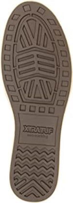 XTRATUF MEN'S FINATIC II LEATHER DECK SHOES CHEVRON sz 8 M CHOCOLATE TAN 22306