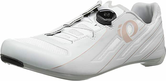 PEARL IZUMI WOMEN'S W RACE ROAD V5 CYCLING SHOES sz 7 WHITE / GREY 15201801