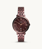 NEW FOSSIL JACQUELINE THREE-HAND WINE STAINLESS STEEL WATCH FREE SHIPPING