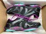 RYKA WOMEN'S INFLUENCE TRAINING RUNNING SNEAKERS BLACK PLUM AQUA  sz 8 M FITNESS