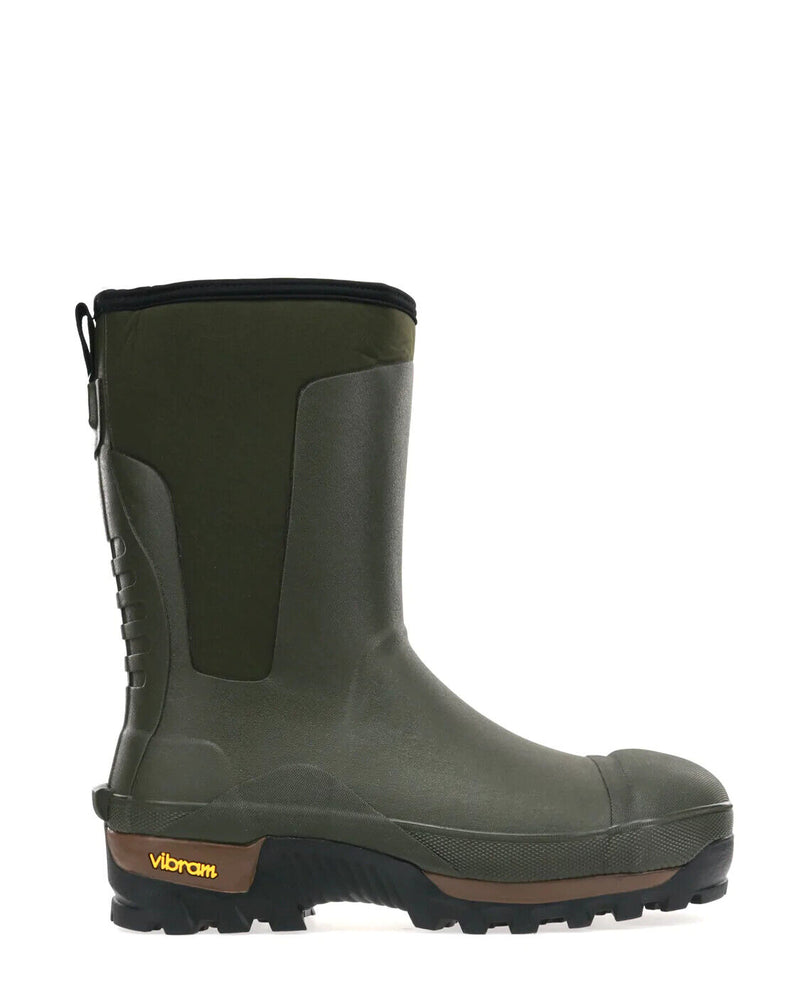 WESTERN CHIEF MEN SAFETY MID NEOPRENE BOOT OLIVE GREEN WATERPROOF COMPOSITE TOE