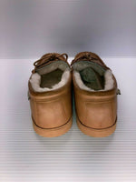 NEW BEARPAW MEN'S MOC II WIDE SHEEPSKIN SHOES HICKORY sz 14 W FREE SHIP SLIPPER