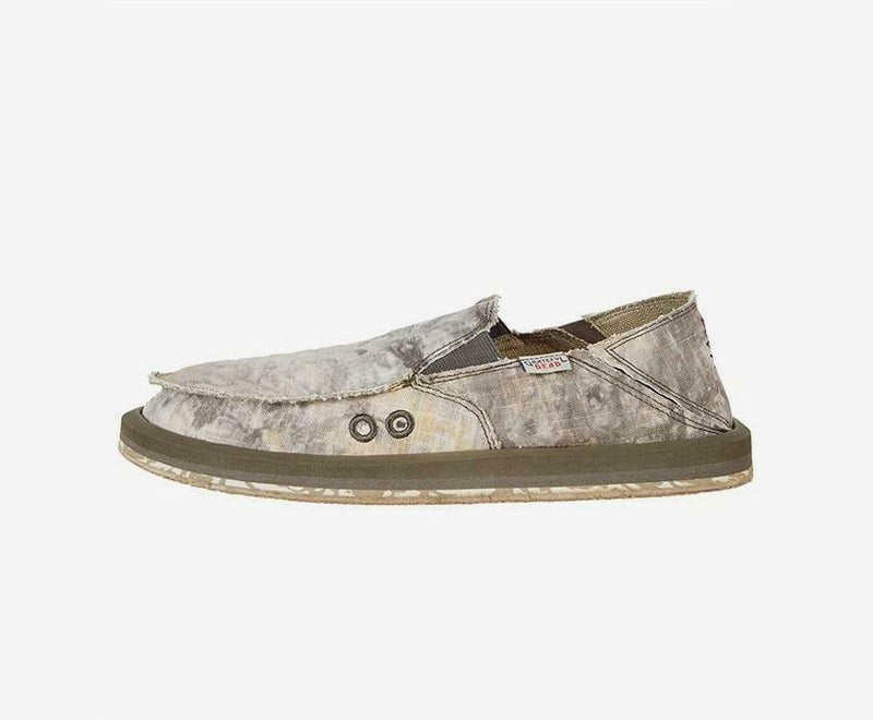 SANUK MENS VAGABOND ST SLIP ON CASUAL LOAFER SHOE GRATEFUL DEAD CANVAS TIE DYE