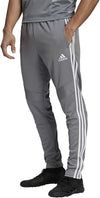 ADIDAS MEN'S TIRO 19 TRAINING SOCCER PANTS ANKLE ZIP sz M GREY WHITE FREE SHIPP