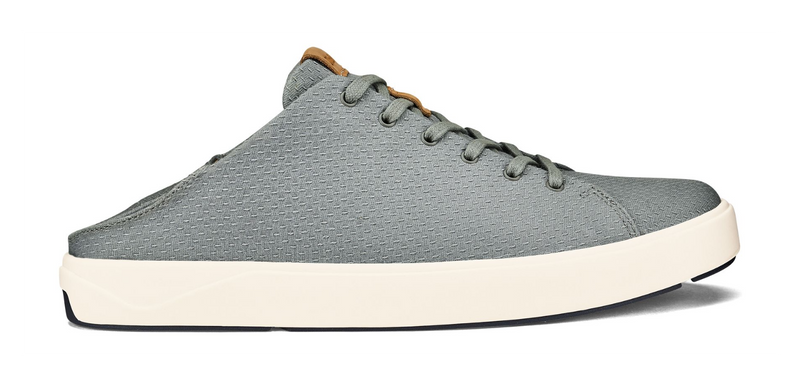 NEW OLUKAI MENS LEA AHI LI ILI SNEAKER CASUAL CANVAS SHOE SHARKSKIN FREE SHIP