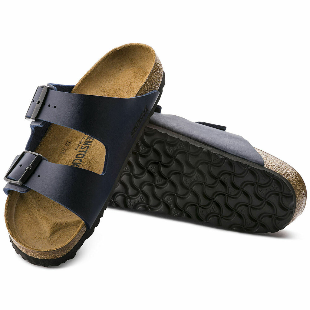 NEW BIRKENSTOCK MEN ARIZONA NARROW WIDTH SANDAL BLUE BIRKO FLOR 51753 FREE SHIP