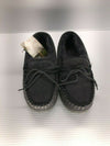 NEW BEARPAW MEN'S MOC II SHEEPSKIN SHOES CHARCOAL sz 9.5 SLIPPER FREE SHIP