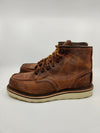 RED WING MENS CLASSIC MOC 6-INCH BOOT COPPER LEATHER 1907 SIZE 9.5 FREE SHIP