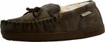 BEARPAW MENS MOC II SHEEPSKIN COMFORT MOCCASIN SLIPPERS sz 9  EARTH CAMO 1295M