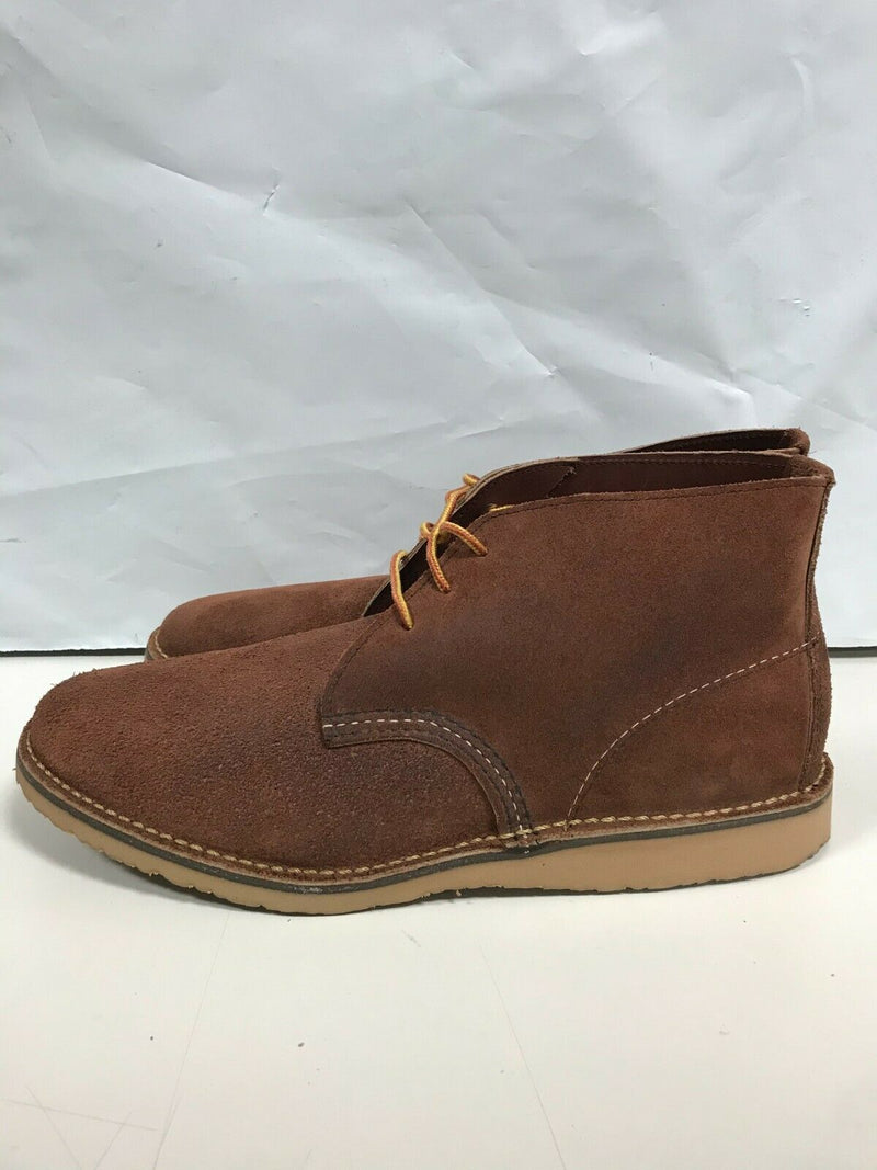 RED WING MENS WEEKENDER CHUKKA RED MAPLE MULESKINNER 3326 SIZE 9 FREE SHIPPING