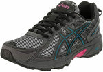 ASICS WOMENS GEL VENTURE 6 TRAIL RUNNING SHOE SNEAKER sz 9 BLACK BLUE PINK T7G6Q