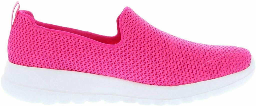 SKECHERS WOMENS GO WALK JOY SLIP ON WALKING SNEAKERS MESH SHOES 8 HOT PINK 15600