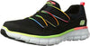 SKECHERS WOMEN'S SYNERGY LOVING LIFE WALKING SNEAKERS 6.5 BLACK / MULTI 11793