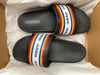 NEW ADIDAS WOMEN'S FARM RIO ADILLETE SLIDES BLACK GOLD sz 7 FREE SHIP EF0854