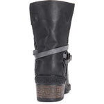 MUK LUKS WOMEN'S NINA ANKLE FASHION BOOTS WATER RESISTANT sz 6 BLACK 16923-001