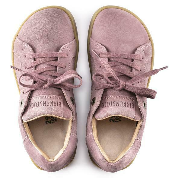 BIRKENSTOCK KID PORTO SUEDE SNEAKER SHOE LAVENDER BLUSH 1017831 GIRLS LACE UP