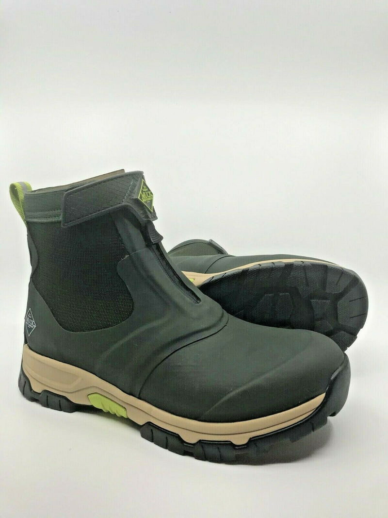 NEW MUCK MEN APEX MID ZIP MOSS TAN HIKING BOOT TACTICAL AXMZ300 WATERPROOF