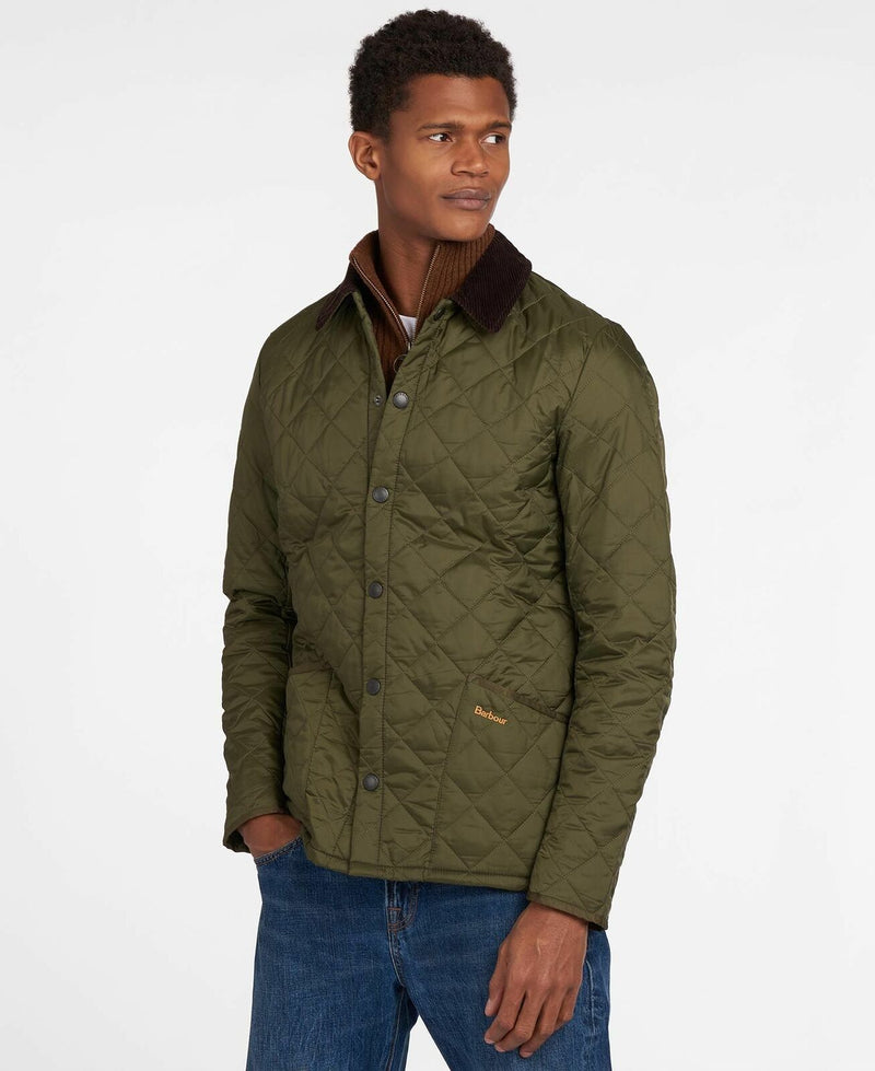 BARBOUR MEN'S HERITAGE LIDDESDALE QULITED CLASSIC JACKET sz S OLIVE MQU0240OL