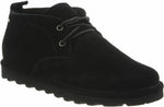 BEARPAW MENS SPENCER SHEEPSKIN LACE UP CASUAL SUEDE BOOTS sz 10 M BLACK II 2055M