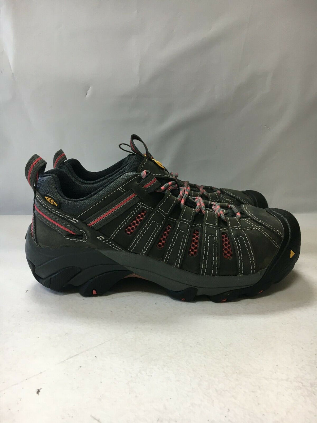 NEW KEEN WOMENS FLINT LOW EH STEEL TOE WORK SHOE MAGNET/ROSE SIZE 6.5 FREE SHIP